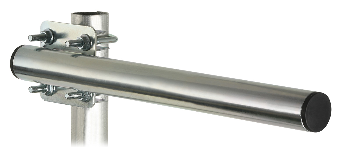 Soporte antena horizontal fijación a pared y mástil 31cm